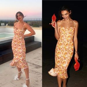 Anthropologie Hutch Sweetheart Midi Dress